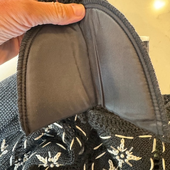 Vintage Paul Harris Design Grandma Core Cardigan Embroidered Snowflakes / small - Picture 2 of 11